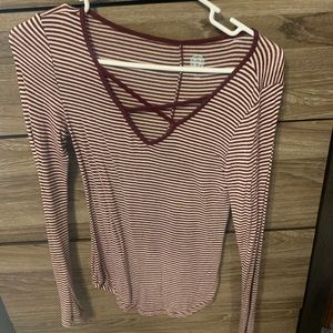 Long sleeve stripped shirt